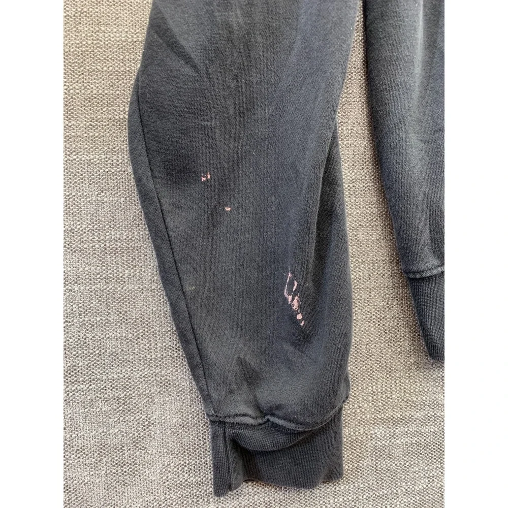 Adidas Originals Hoodie Mens Small‎ Black Colorblock Logo Print Fleece Lined